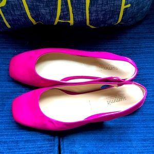 Pink Women's Slingback Flats.